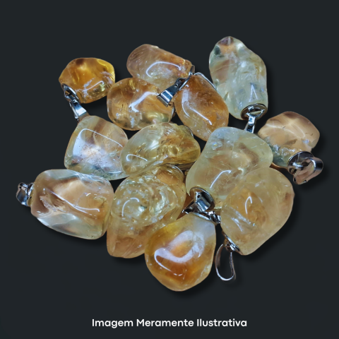 Pingente - Citrino - 1 a 2cm - unidade